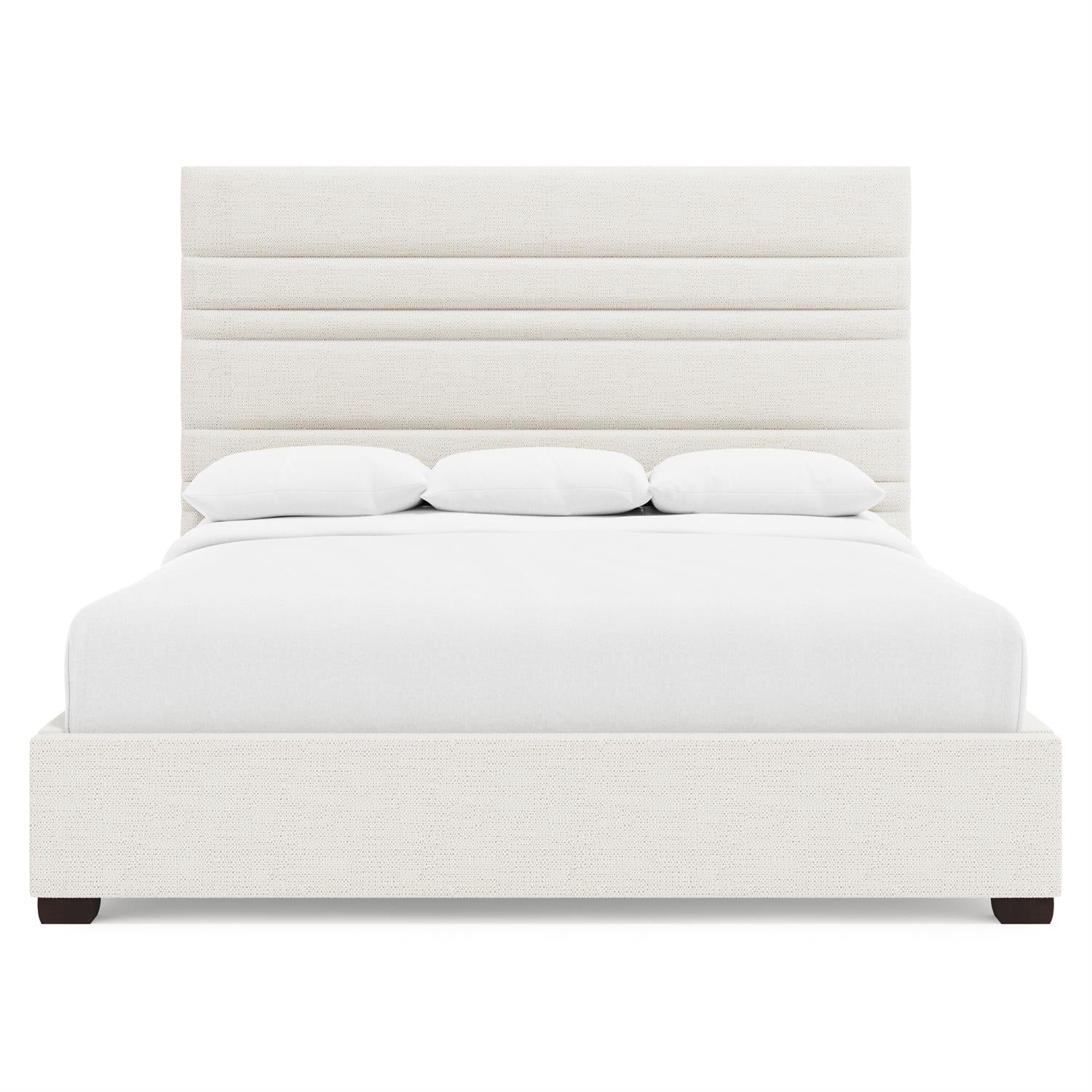 Bernhardt Murray Fabric Storage Panel Bed King — K2228