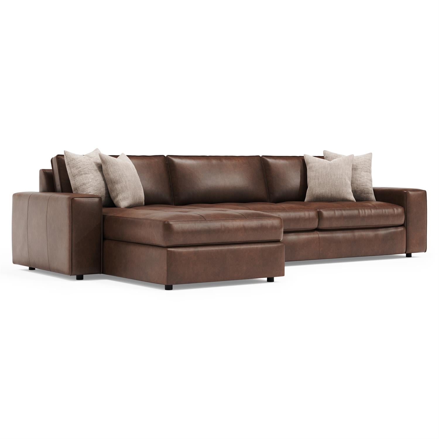 Bernhardt Nest Leather Sectional — K2237