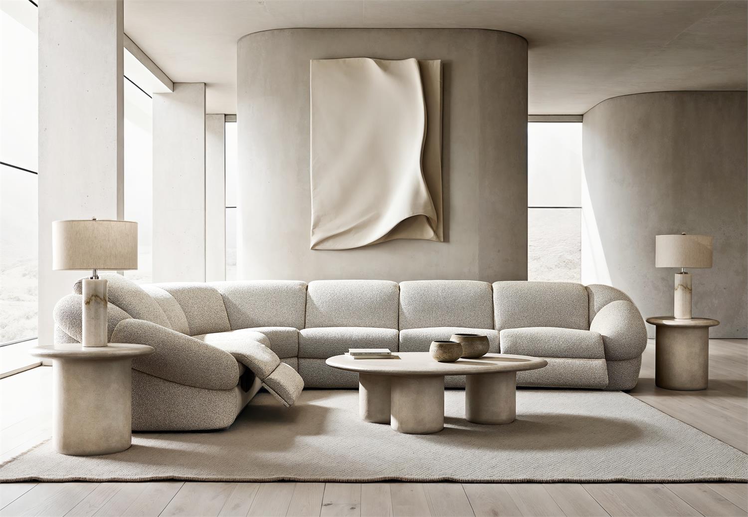 Bernhardt Massimo Fabric Power Motion Sectional — K2246