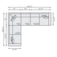 Bernhardt Barnes Fabric Sectional — K2266