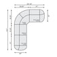 Bernhardt St. Tropez Fabric Sectional — K2270