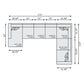 Bernhardt Drew Fabric Sectional — K2305