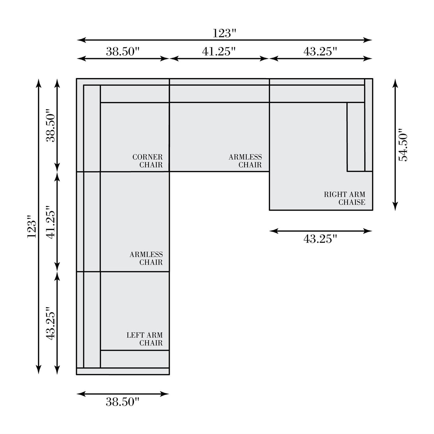 Bernhardt Parker Fabric Sectional — K2311