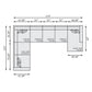 Bernhardt Drew Fabric Sectional — K2331