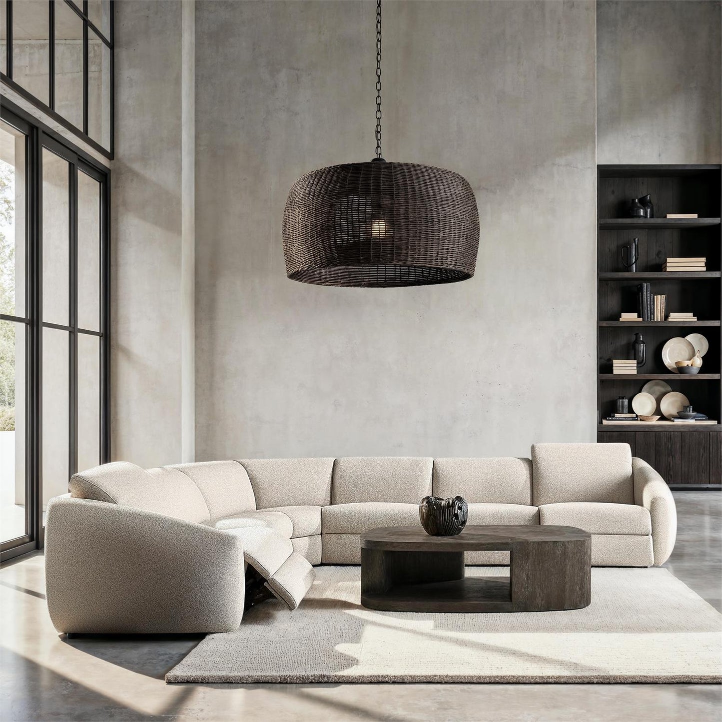 Bernhardt Avignon Fabric Power Motion Sectional — K2348