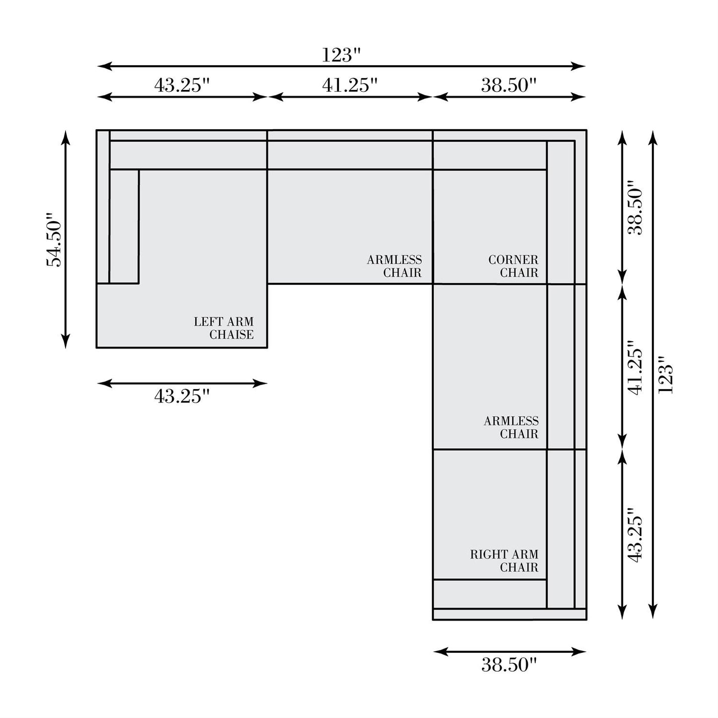 Bernhardt Parker Fabric Sectional — K2349