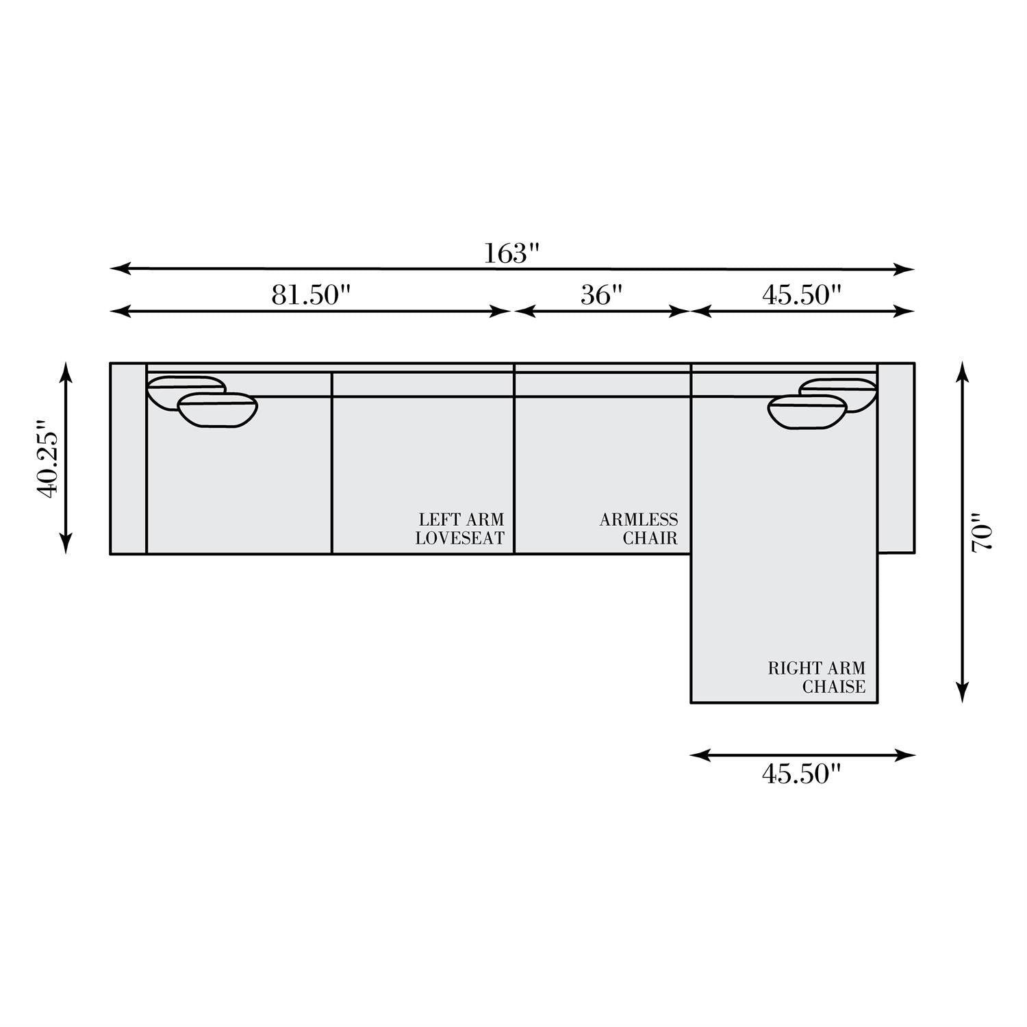 Bernhardt Nest Fabric Sectional — K2581