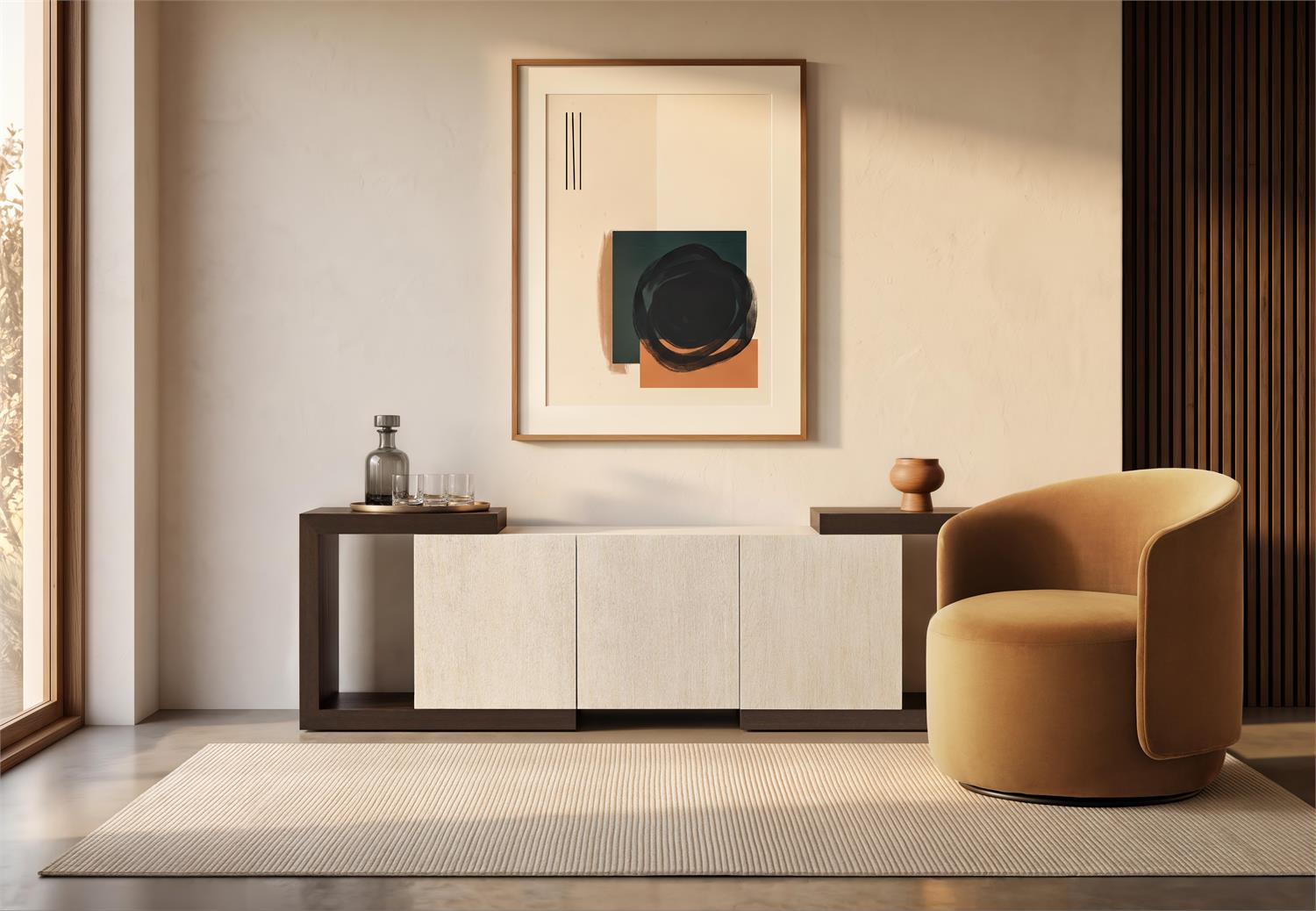 Bernhardt Crosby Fabric Swivel Chair — L123SCO