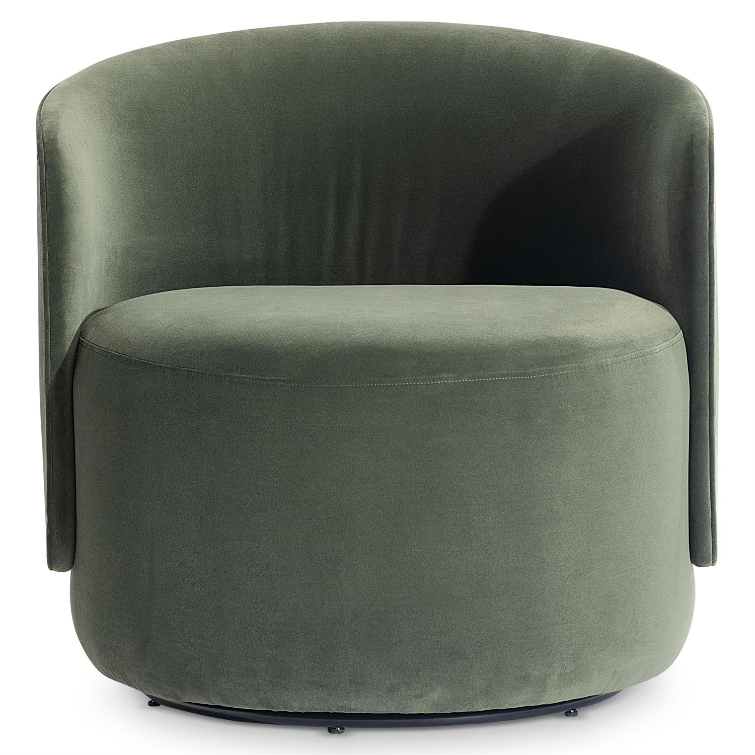 Bernhardt Crosby Fabric Swivel Chair — L123SO