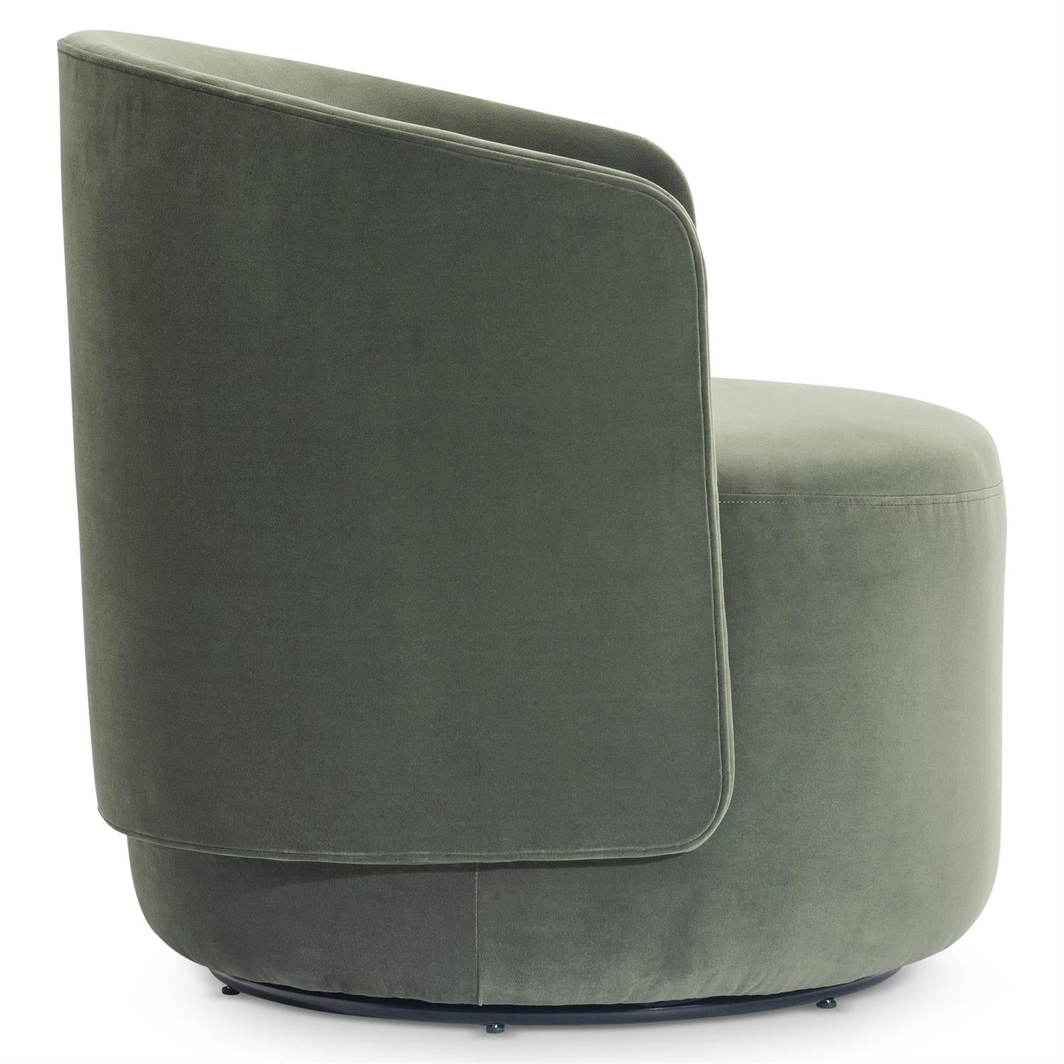 Bernhardt Crosby Fabric Swivel Chair — L123SO