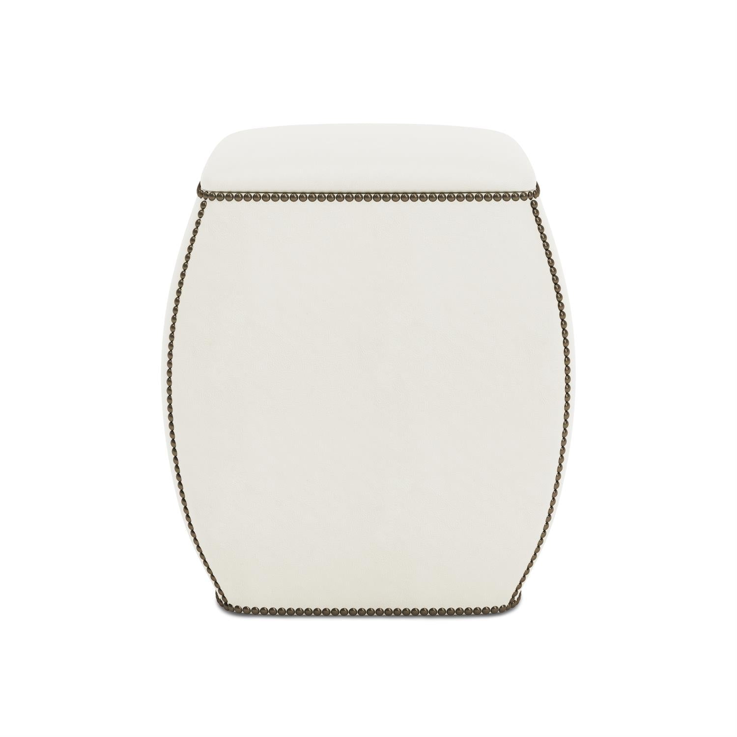 Bernhardt Delta Leather Ottoman — N1031L