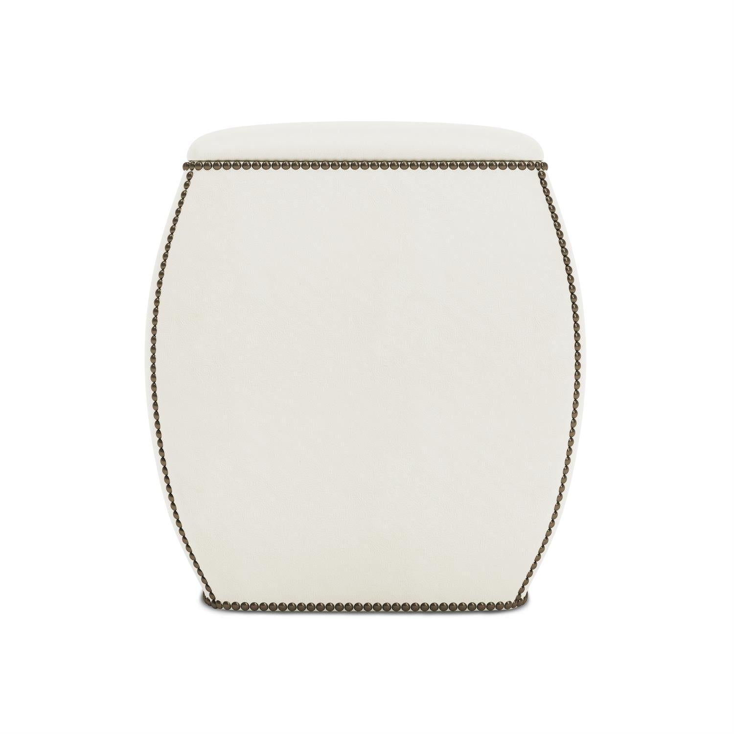 Bernhardt Delta Leather Ottoman — N1031L