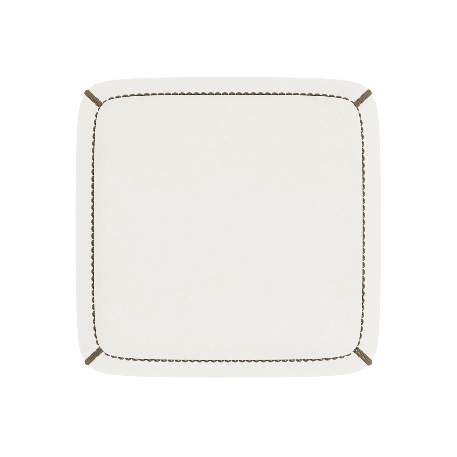 Bernhardt Delta Leather Ottoman — N1031L