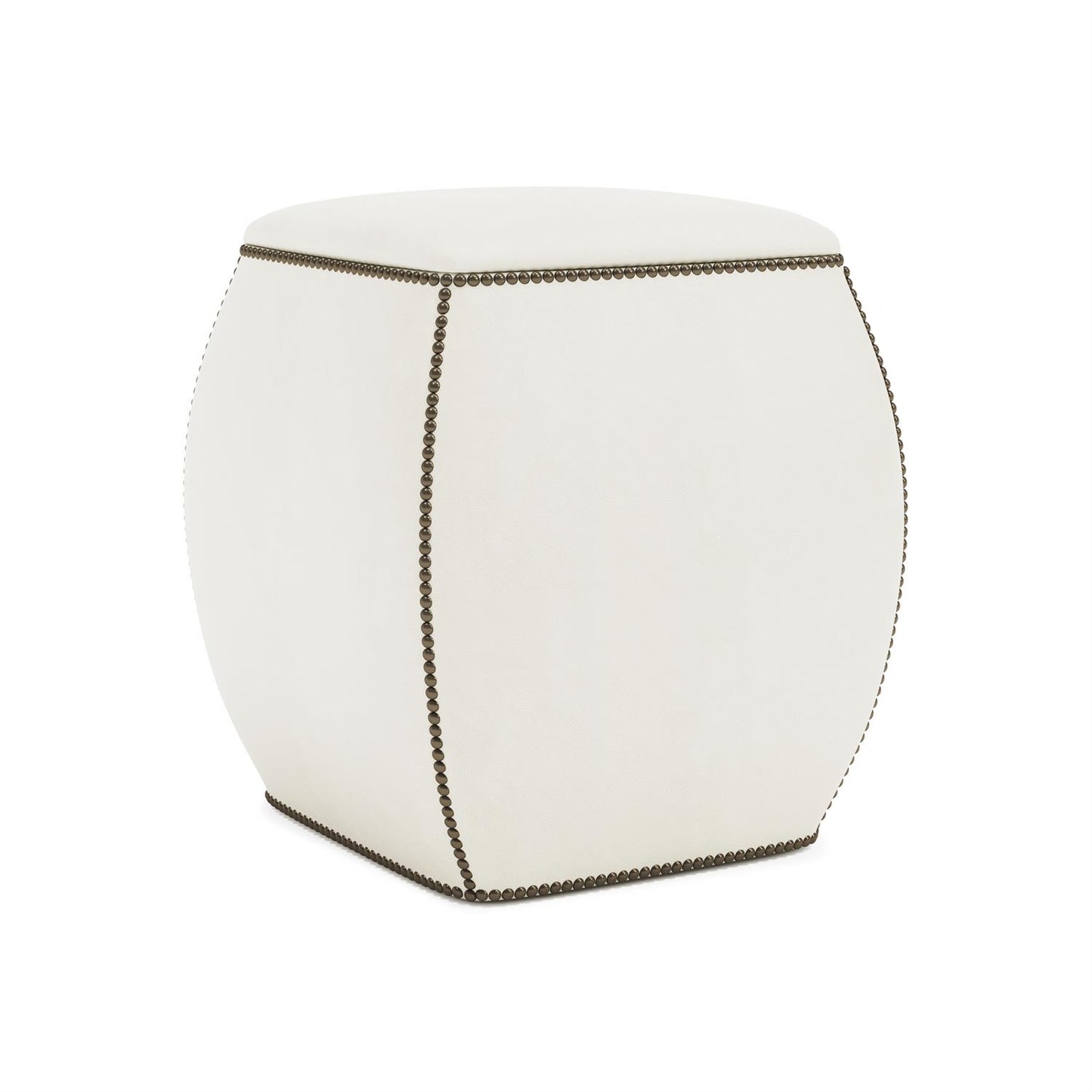 Bernhardt Delta Leather Ottoman — N1031L
