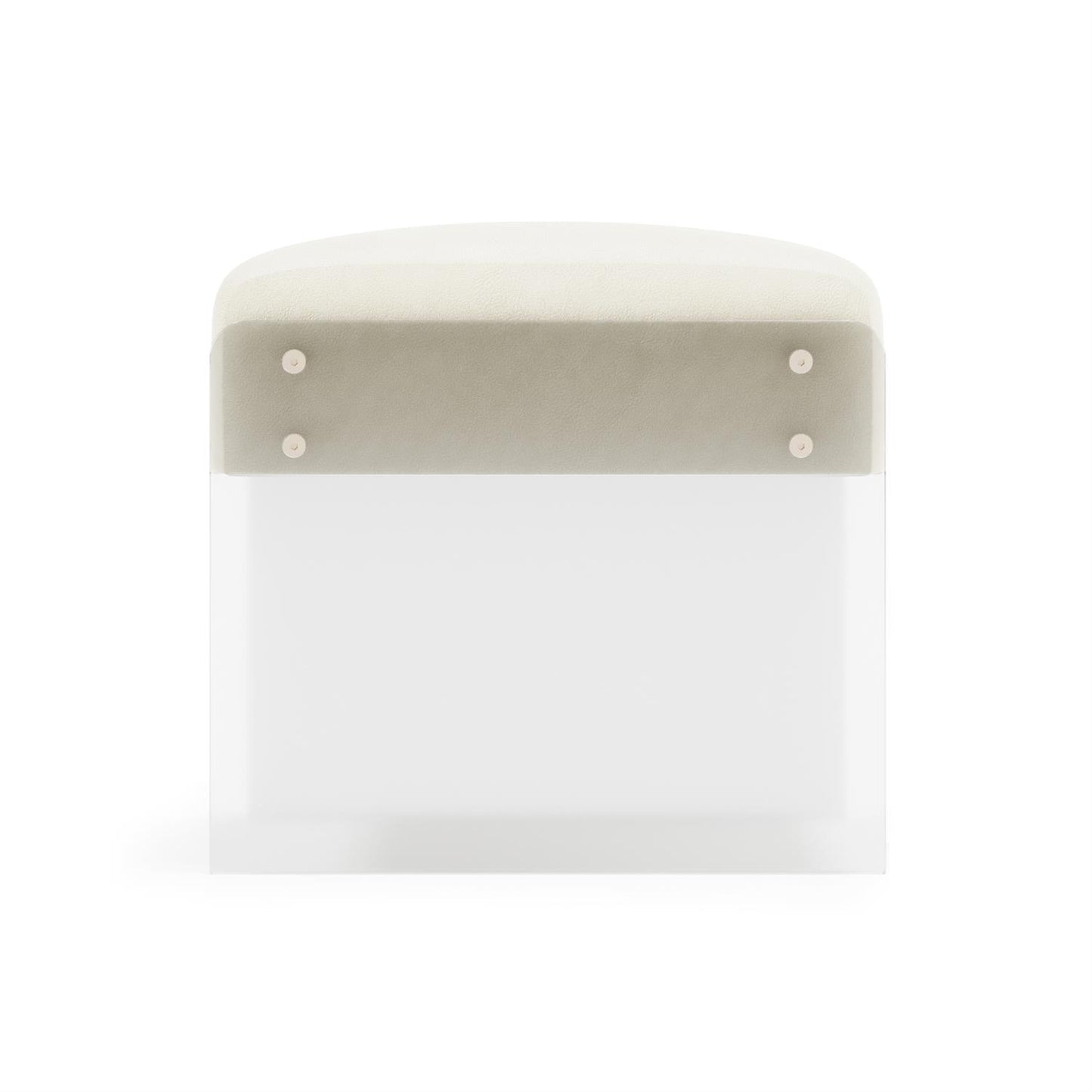Bernhardt Jasper Leather Ottoman — N1110L