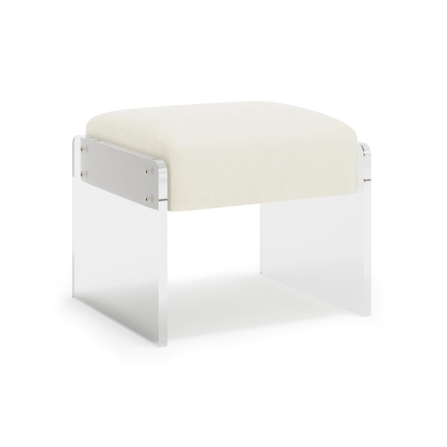 Bernhardt Jasper Leather Ottoman — N1110L