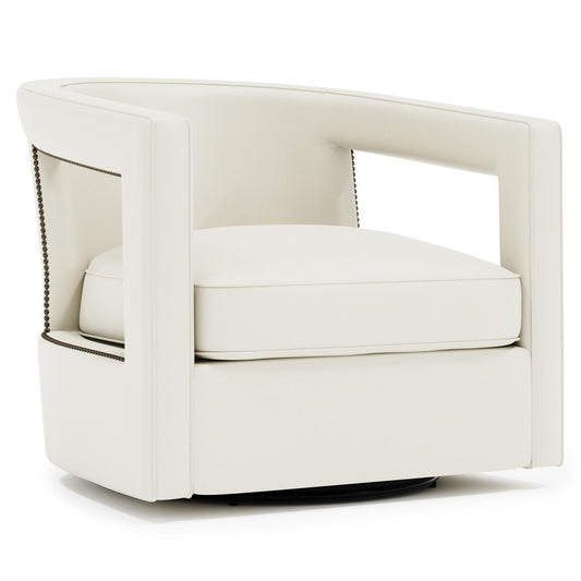 Bernhardt Alana Leather Swivel Chair — N1118SL