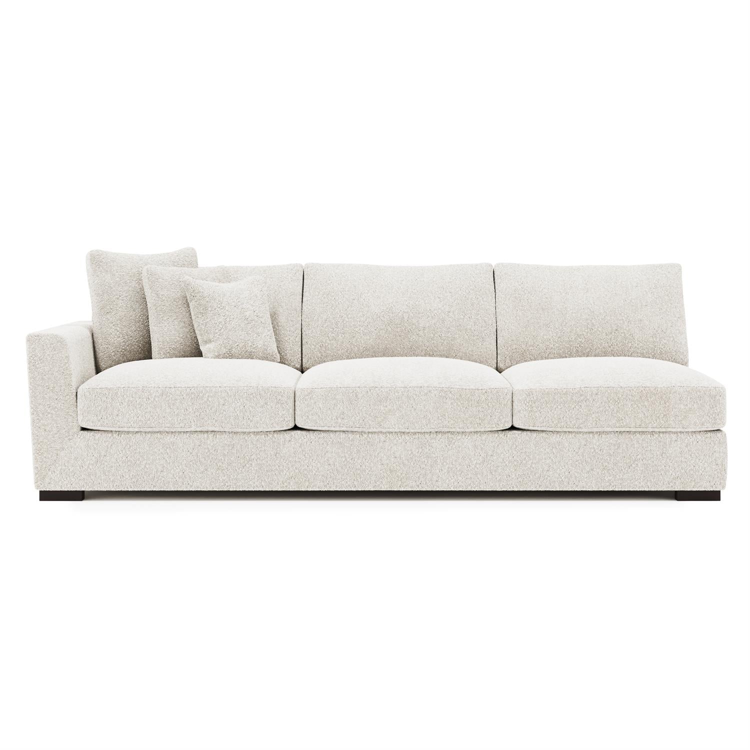 Bernhardt Nicolette Fabric Left Arm Sofa — N1192