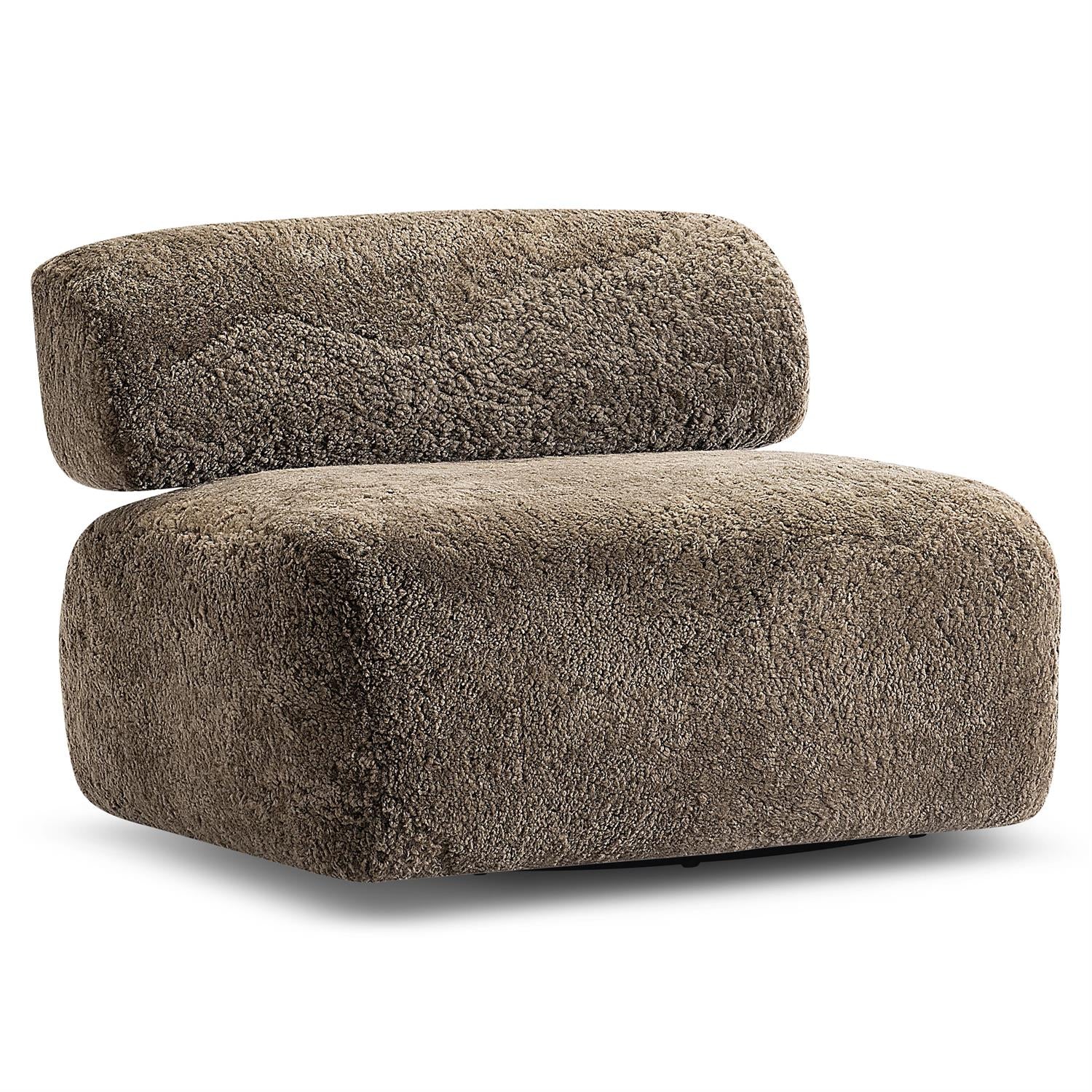 Bernhardt Paley Shearling Swivel Chair — N153SO