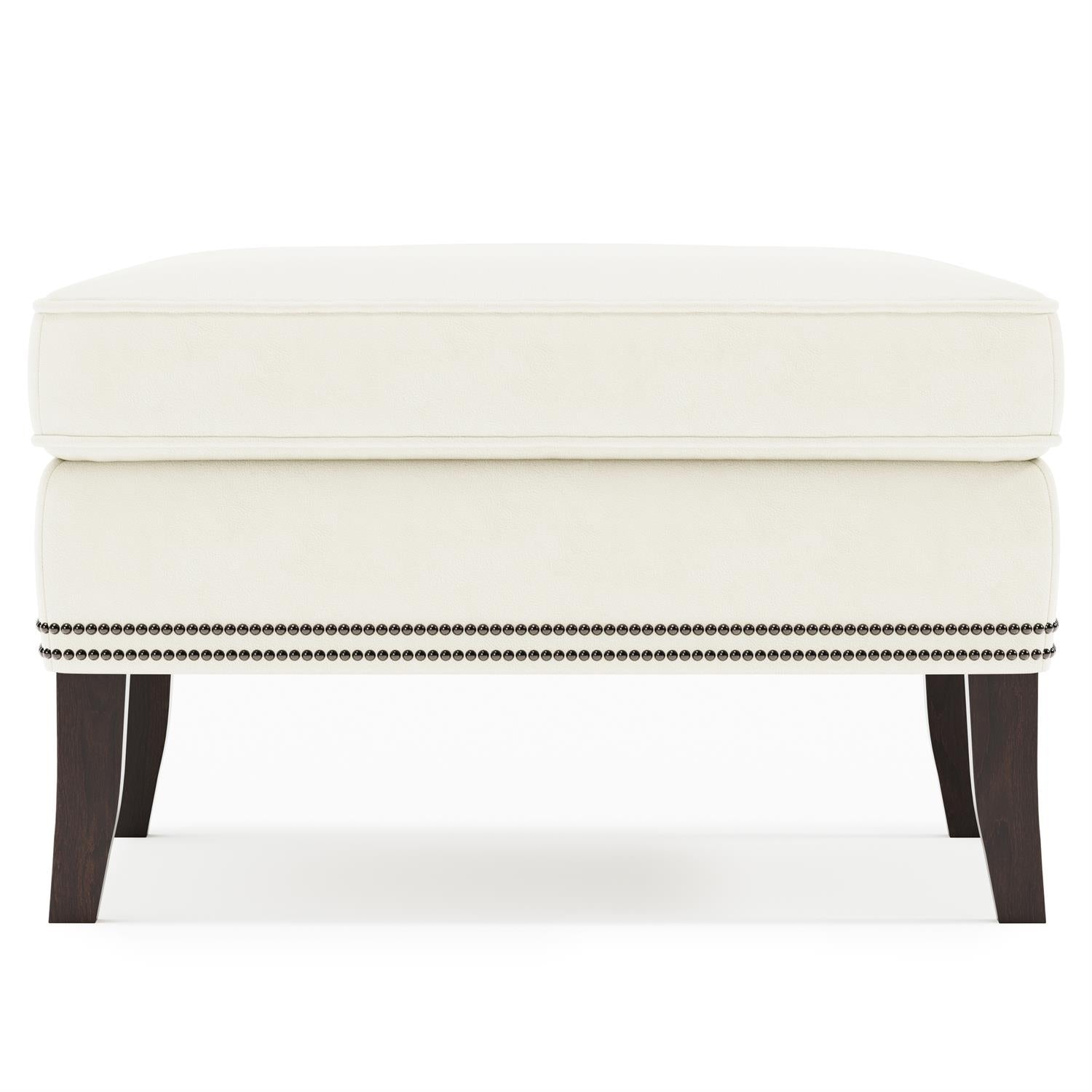 Bernhardt Kingston Leather Ottoman — N1700L