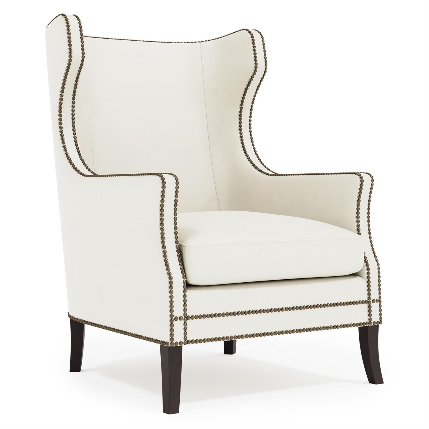 Bernhardt Kingston Leather Chair Without Pillows — N1712LY