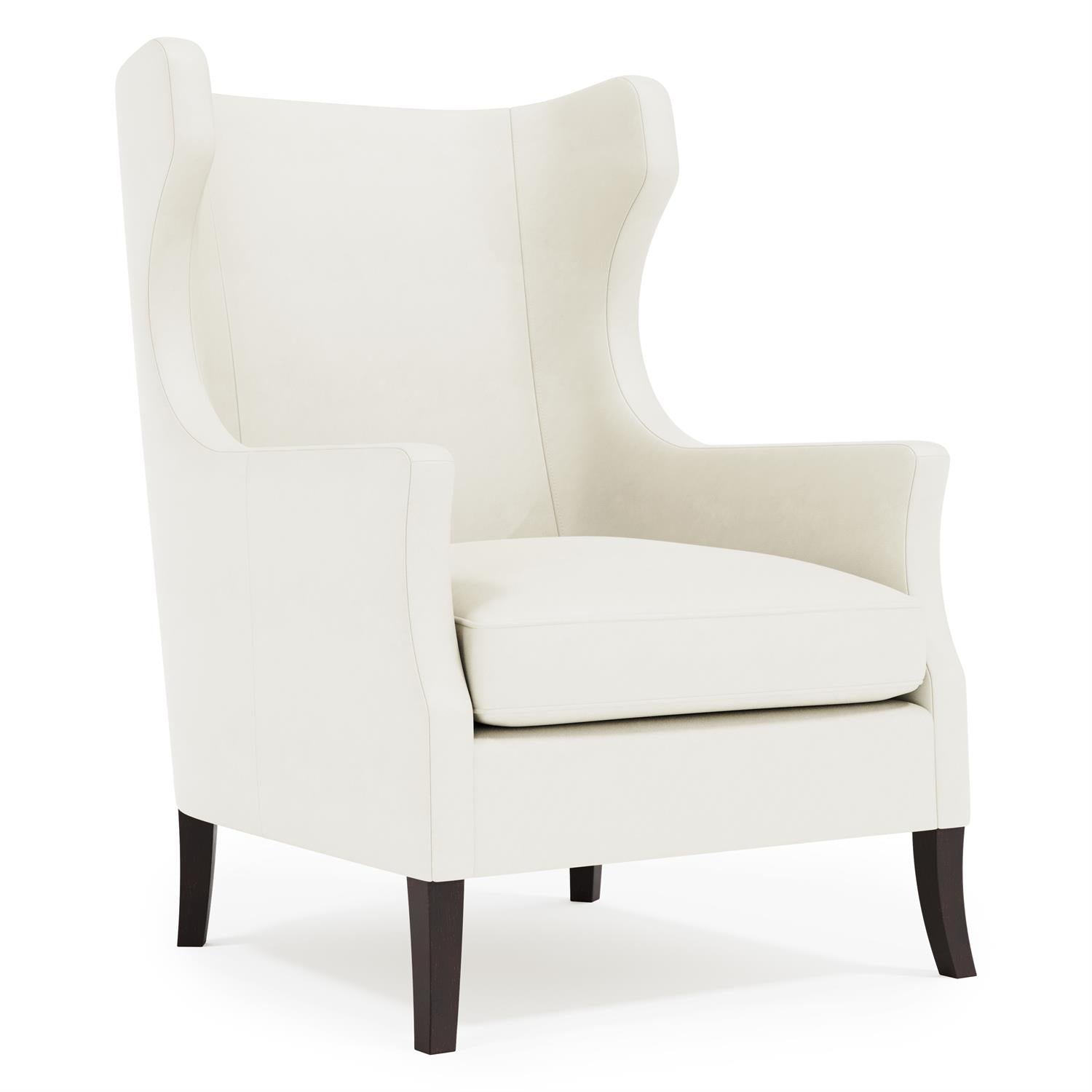 Bernhardt Kingston Leather Chair Without Pillows & Nails — N172LYX