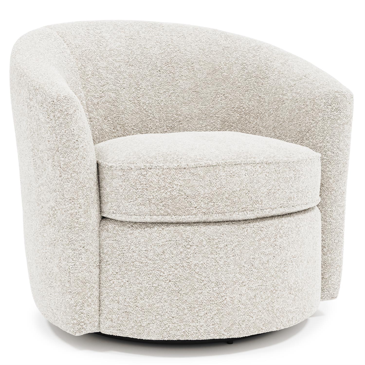 Bernhardt Elizabeth Fabric Swivel Chair Without Pillows — N1745SY