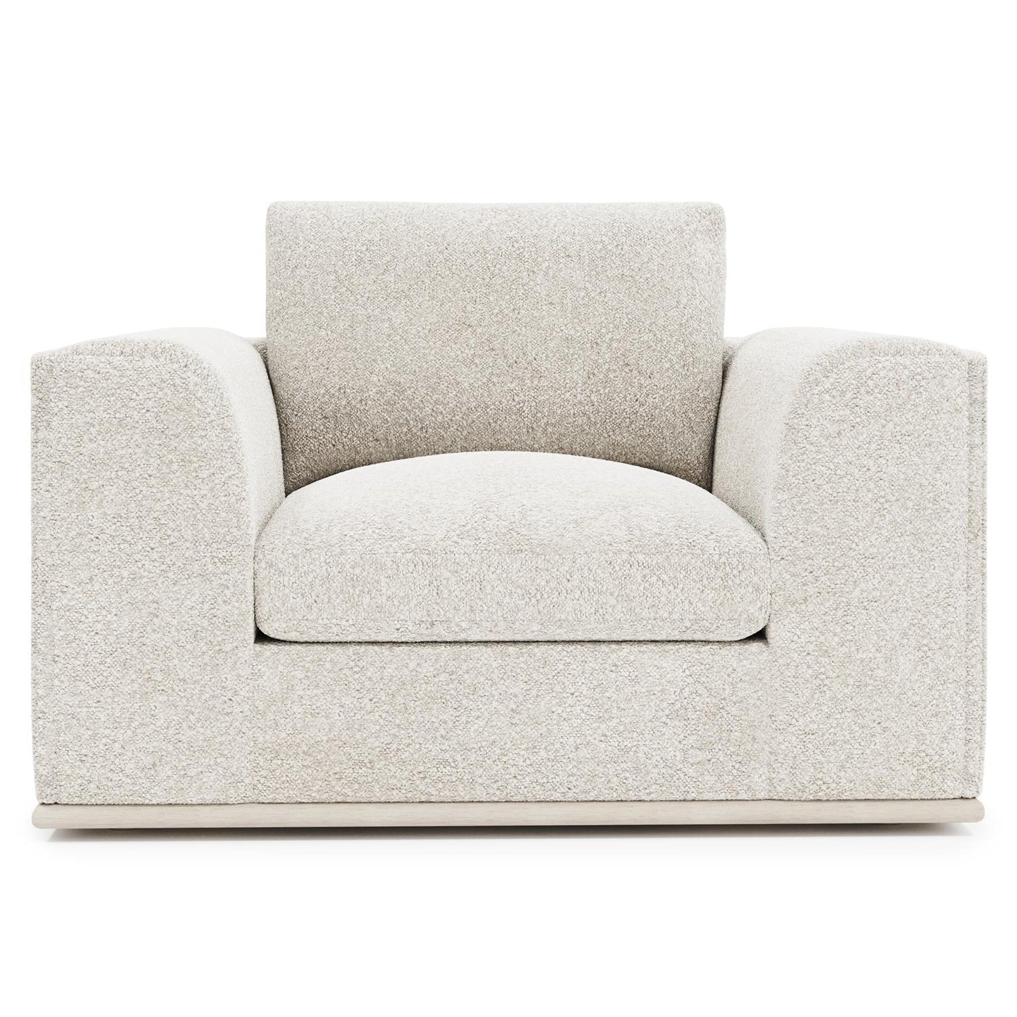Bernhardt Prague Fabric Chair 1/2 Without Pillows — N1963Y
