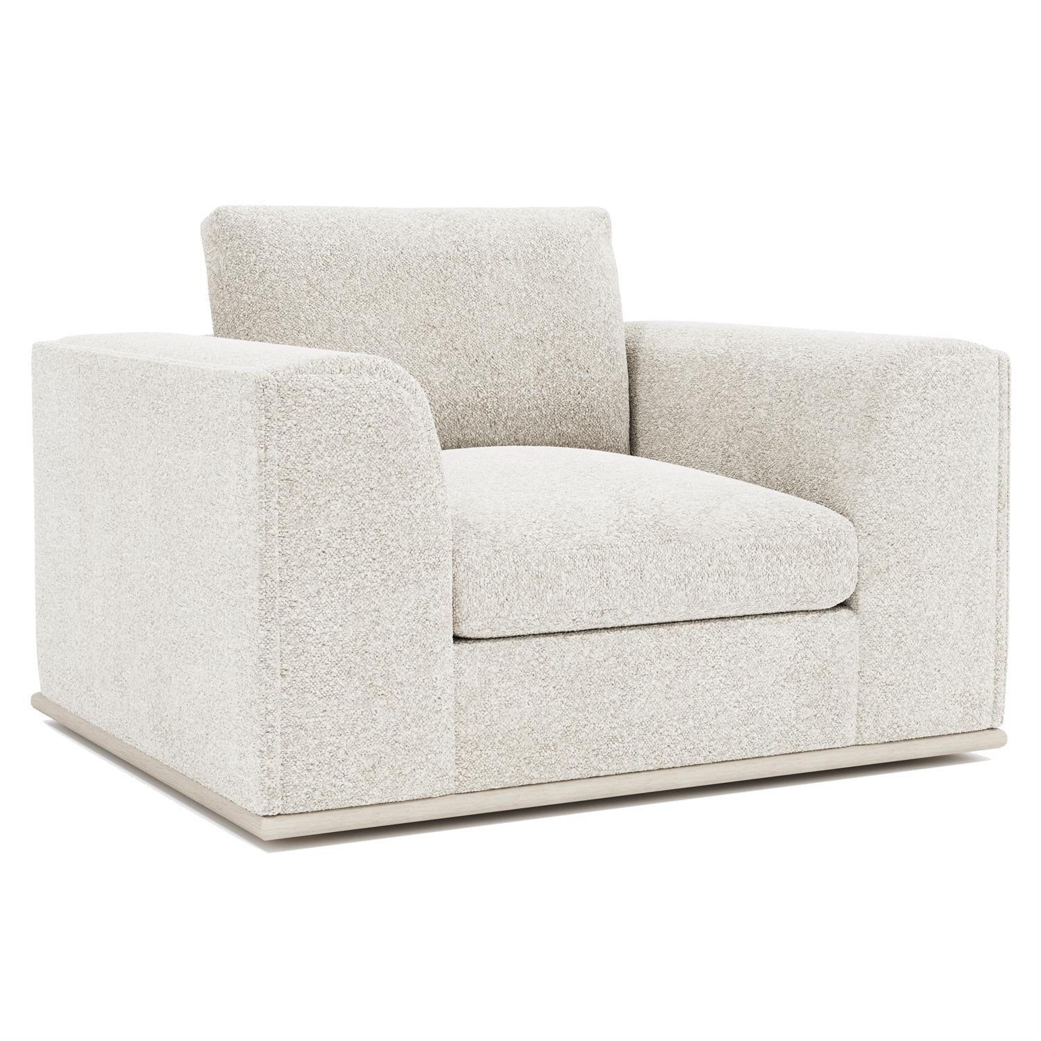 Bernhardt Prague Fabric Chair 1/2 Without Pillows — N1963Y