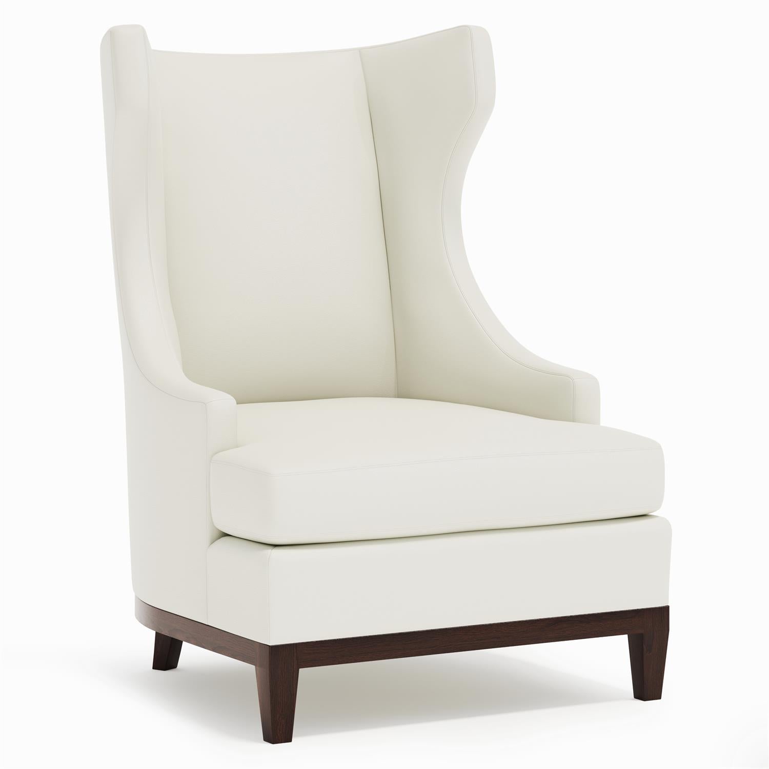 Bernhardt Pascal Leather Chair Without Pillows — N2062LY