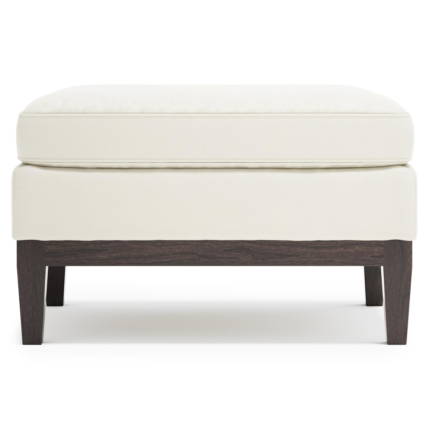 Bernhardt Cumberland Leather Ottoman — N2721L