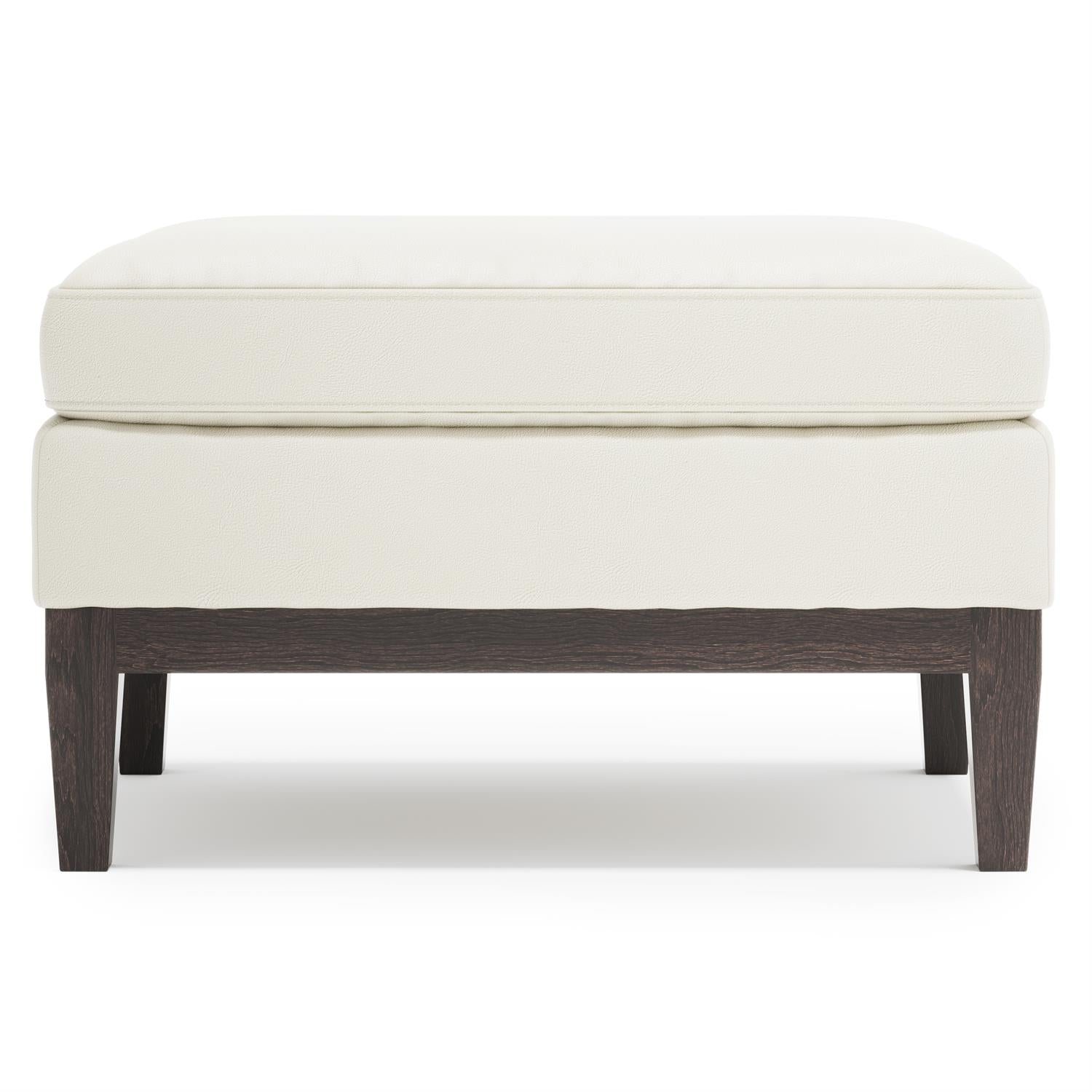 Bernhardt Cumberland Leather Ottoman — N2721L