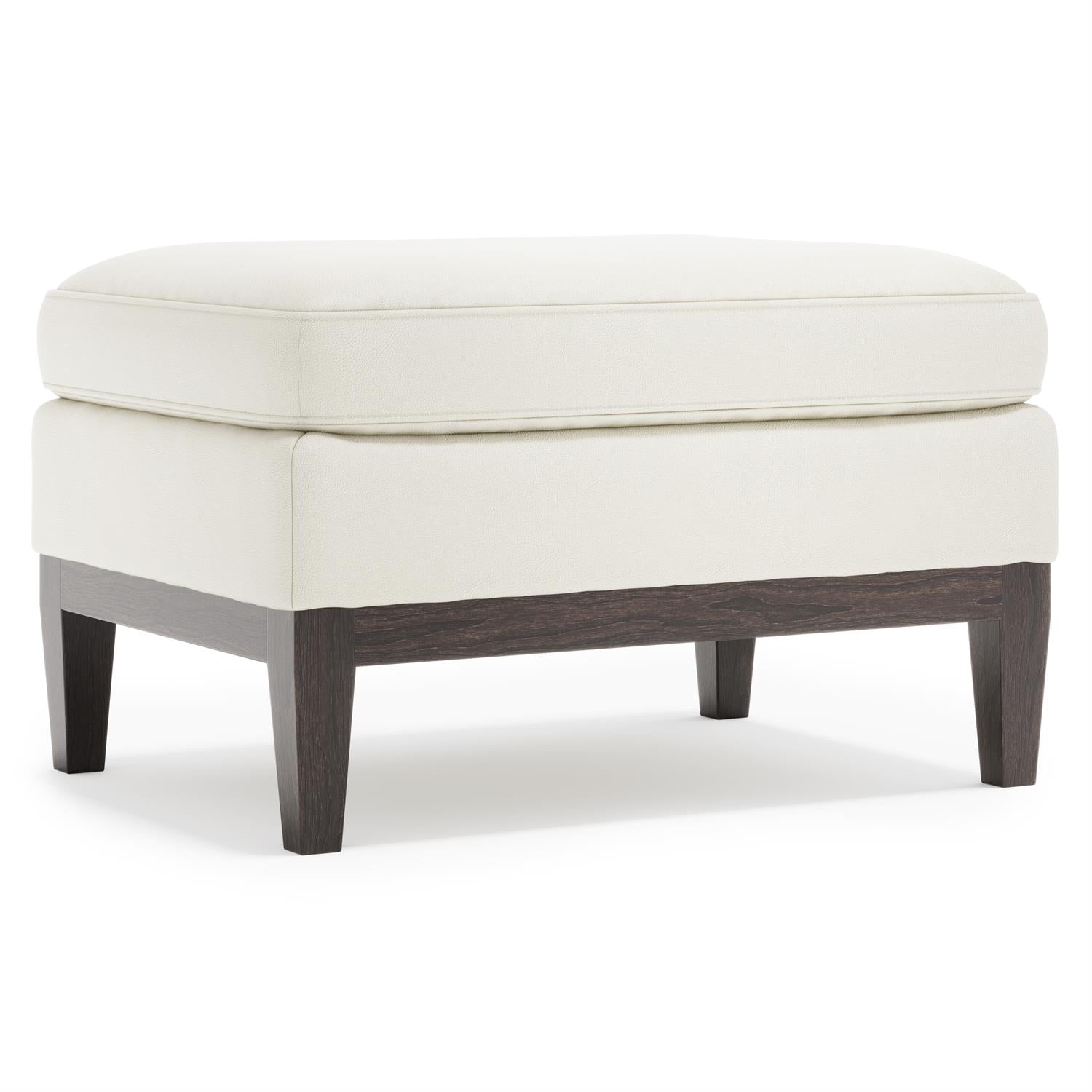 Bernhardt Cumberland Leather Ottoman — N2721L