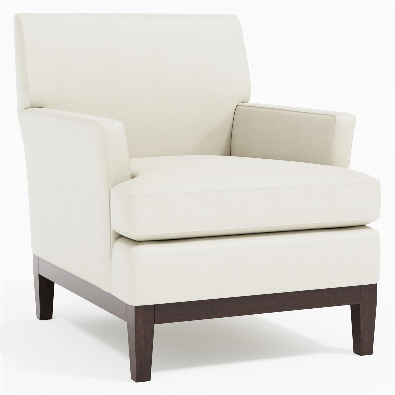 Bernhardt Cumberland Leather Chair Without Pillows — N2722LY