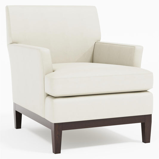 Bernhardt Cumberland Leather Chair Without Pillows — N2722LY