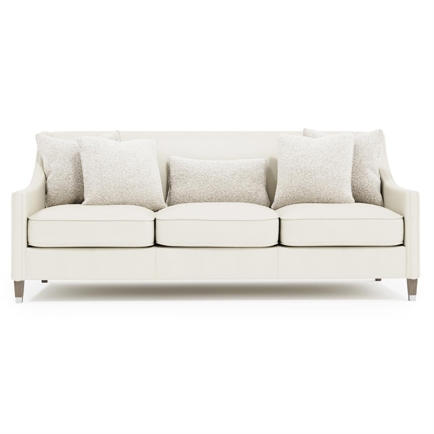 Bernhardt Palisades Leather Sofa Without Nails — N2876LX