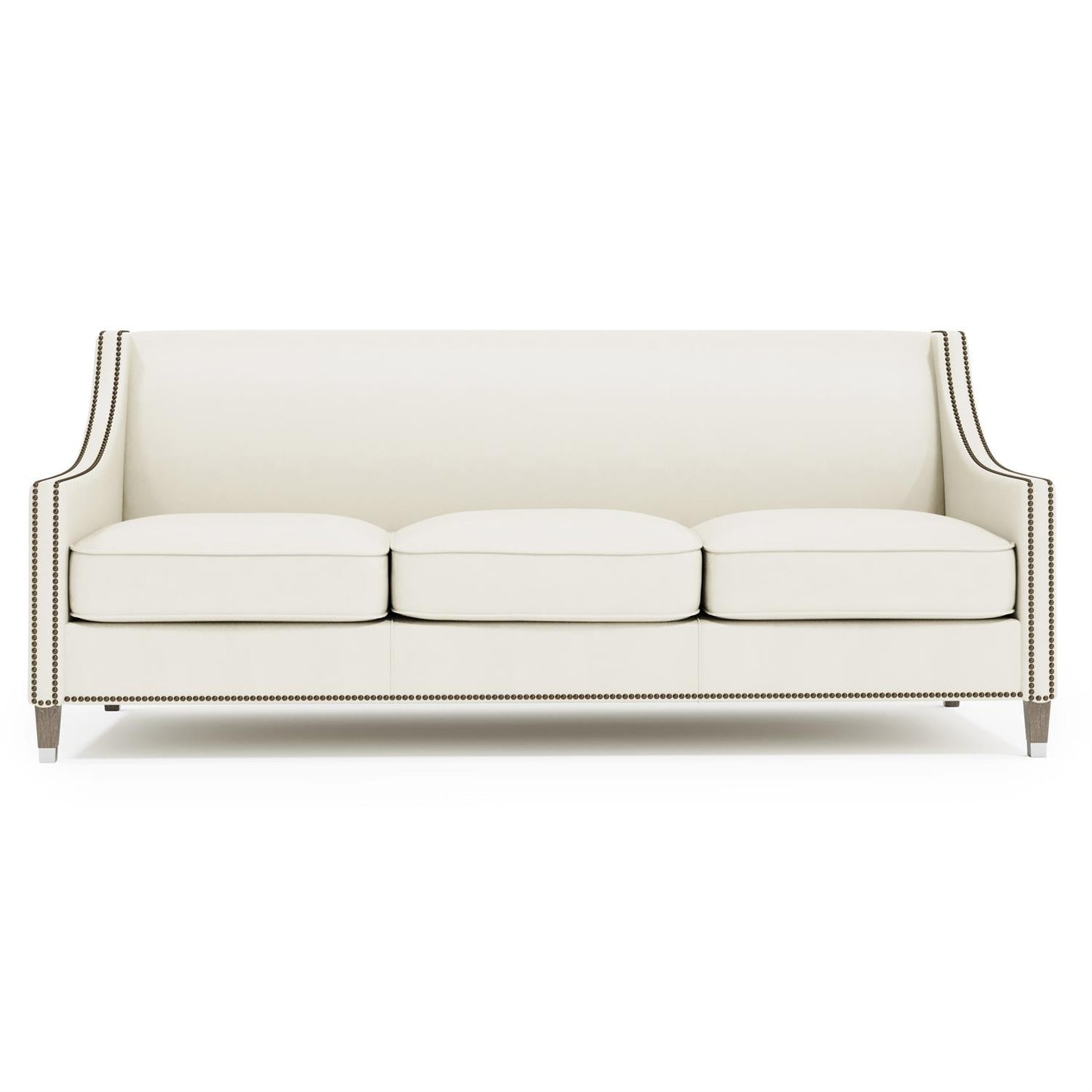 Bernhardt Palisades Leather Sofa Without Pillows — N2876LY