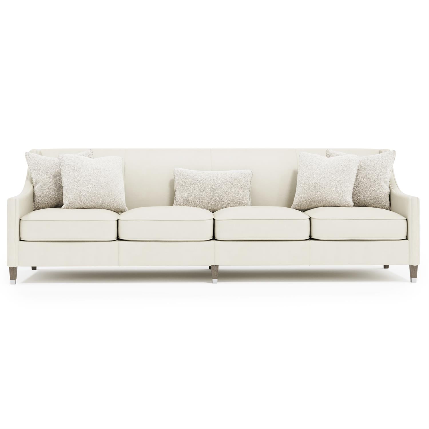 Bernhardt Palisades Leather Sofa Without Nails — N2877LX