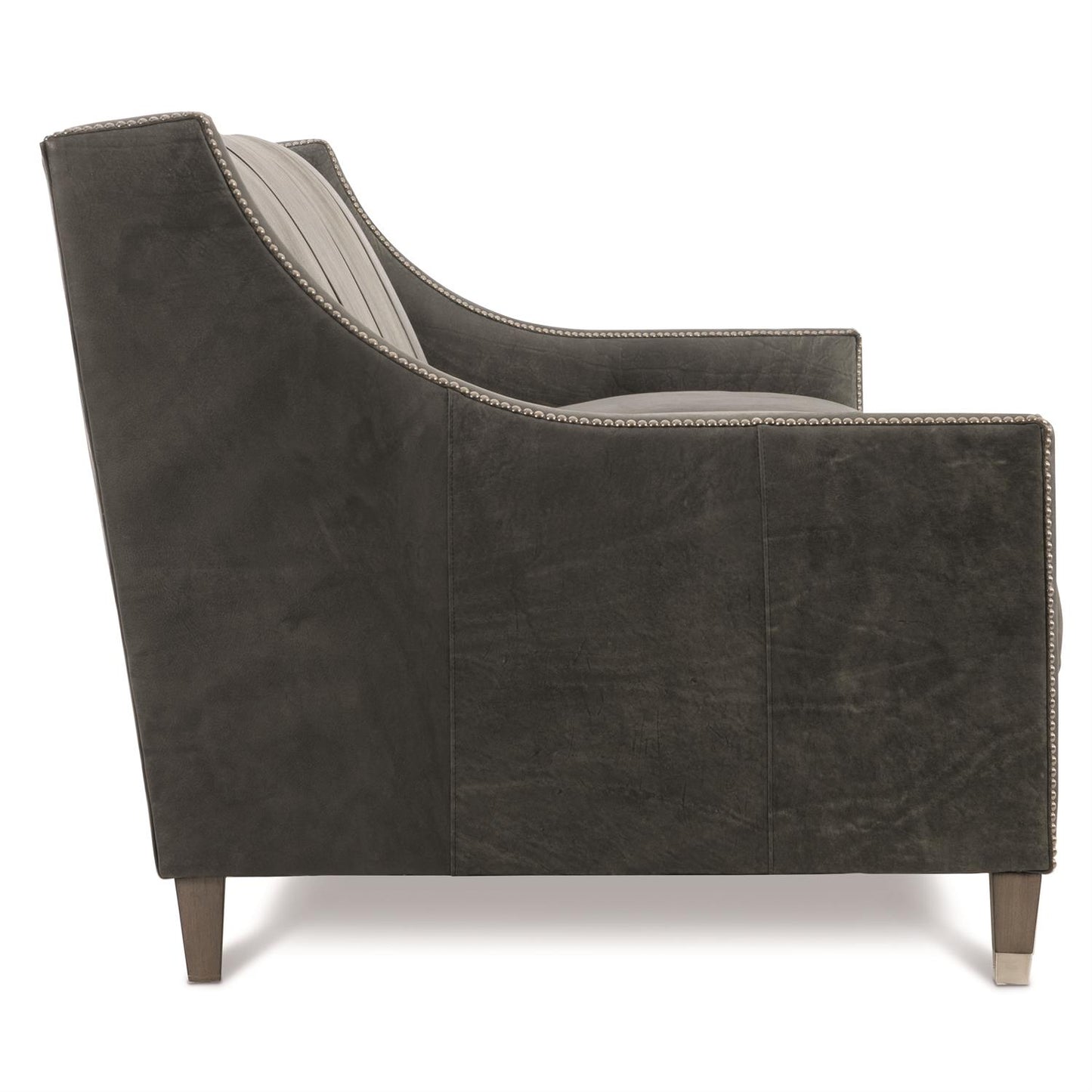 Bernhardt Palisades Leather Sofa Without Pillows — N2877LY