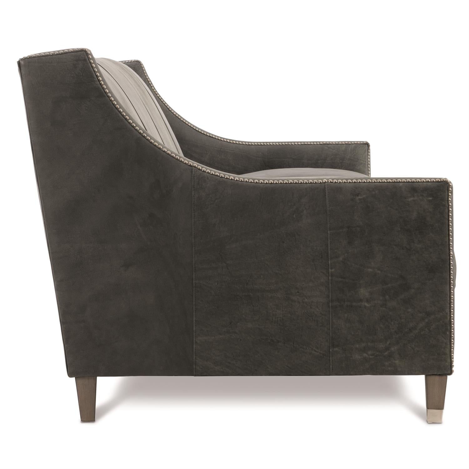 Bernhardt Palisades Leather Sofa Without Pillows — N2877LY