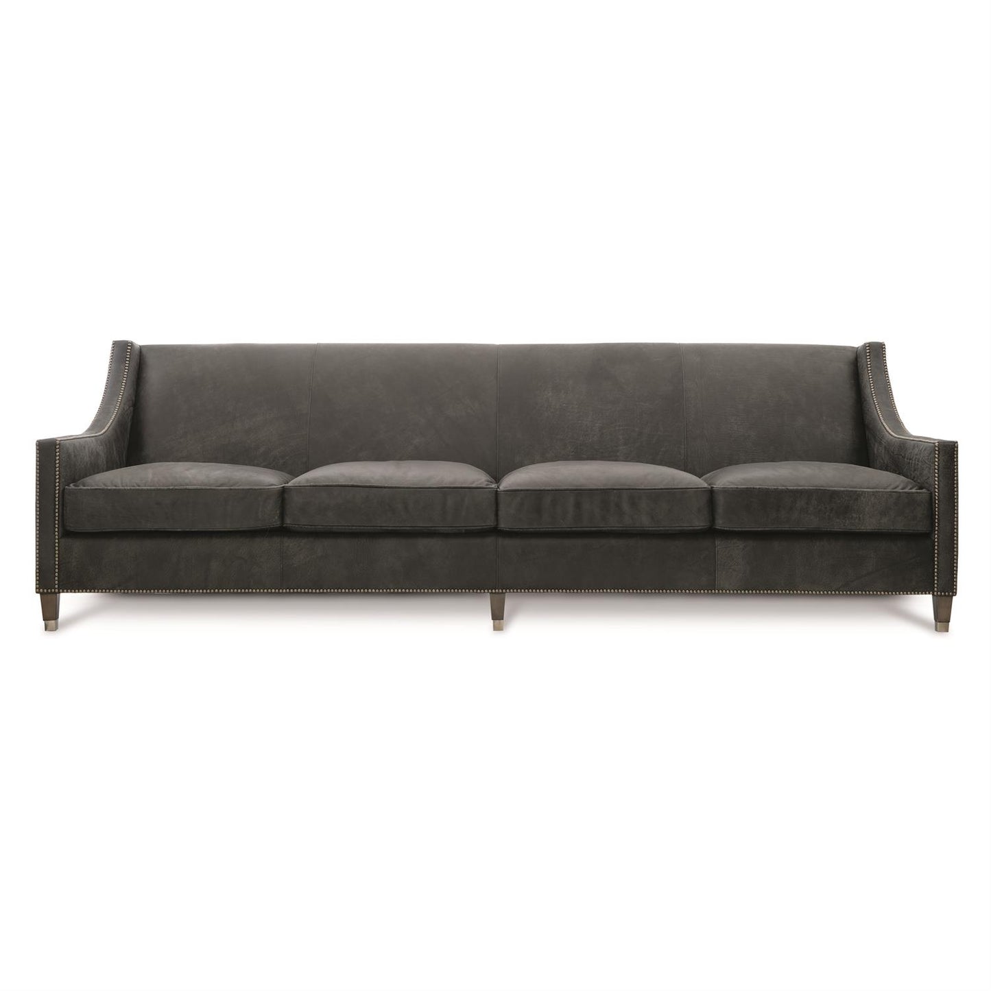 Bernhardt Palisades Leather Sofa Without Pillows — N2877LY