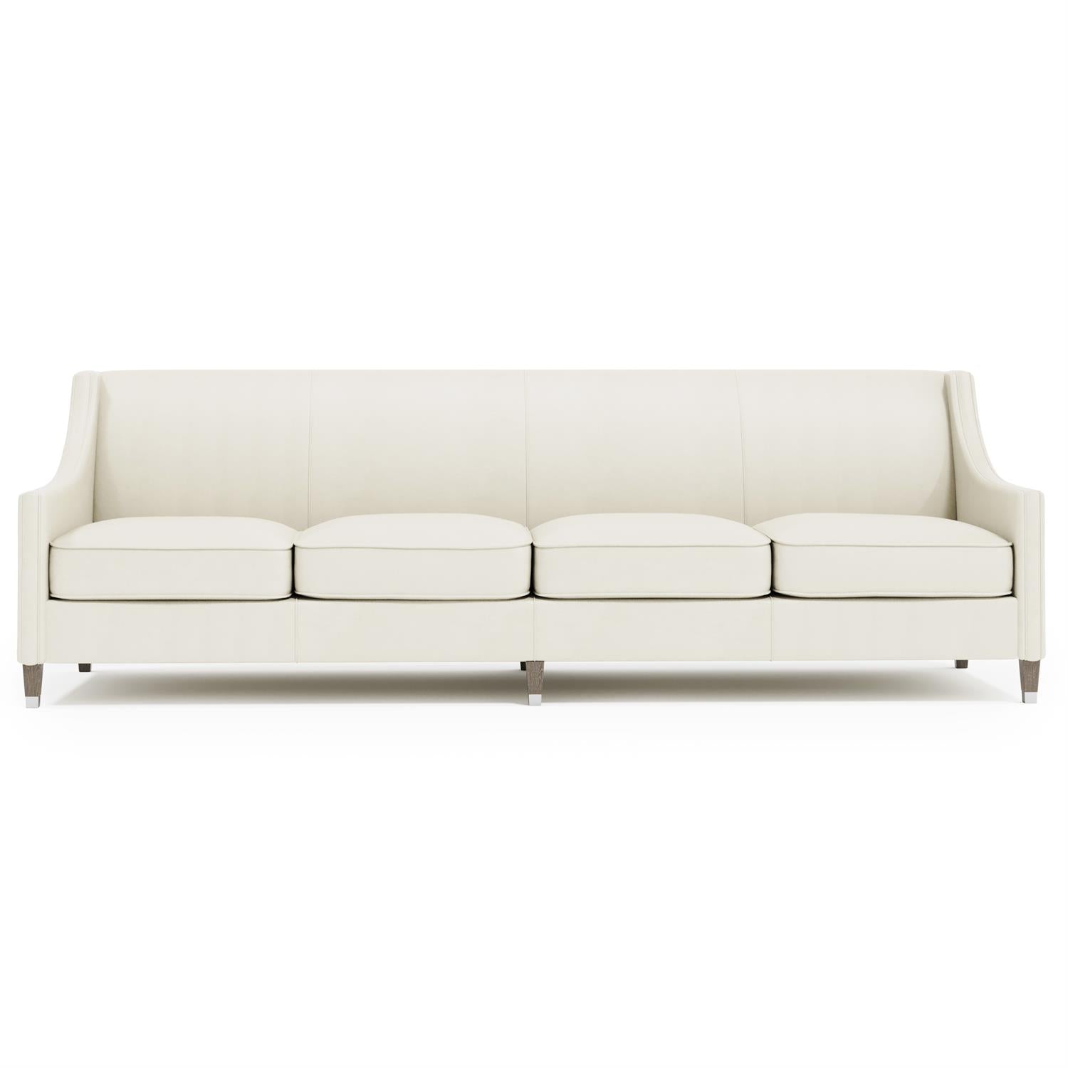 Bernhardt Palisades Leather Sofa Without Pillows & Nails — N287LYX