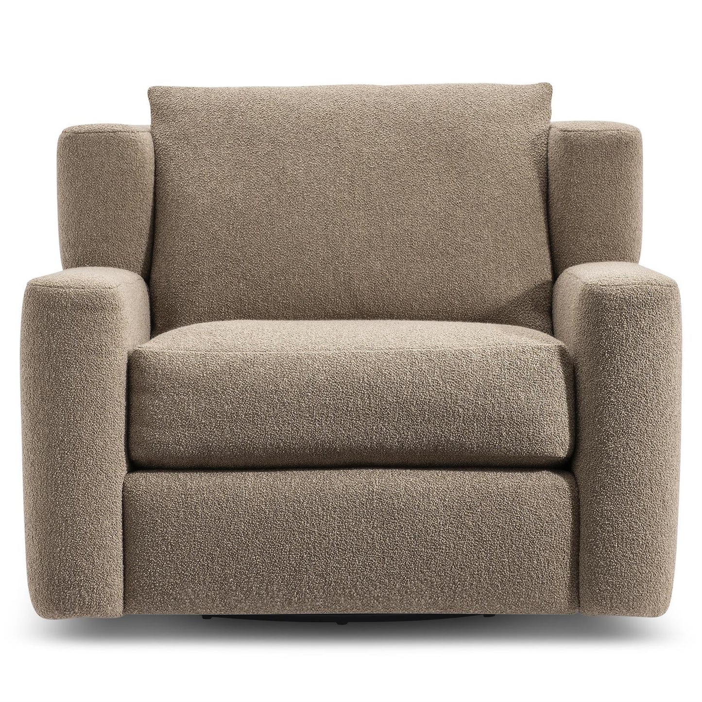 Bernhardt Laurent Fabric Swivel Chair Without Pillows — N4512SY