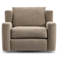 Bernhardt Laurent Fabric Swivel Chair Without Pillows — N4512SY
