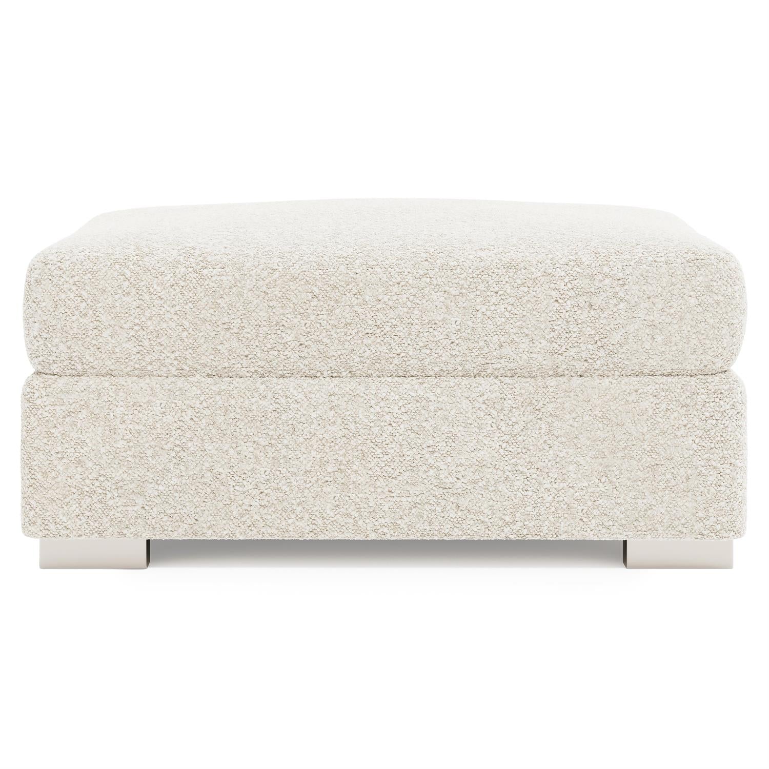 Bernhardt Helena Fabric Ottoman Metal Foot — N5120