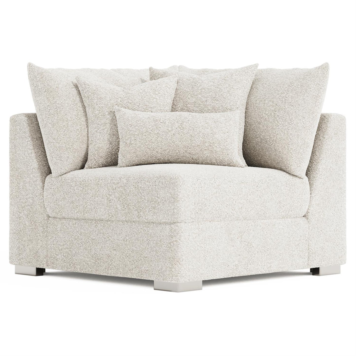 Bernhardt Helena Fabric Corner Chair Metal Foot — N5132