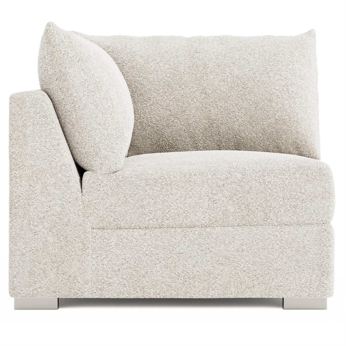 Bernhardt Helena Fabric Corner Chair Without Pillows Metal Foot — N5132Y