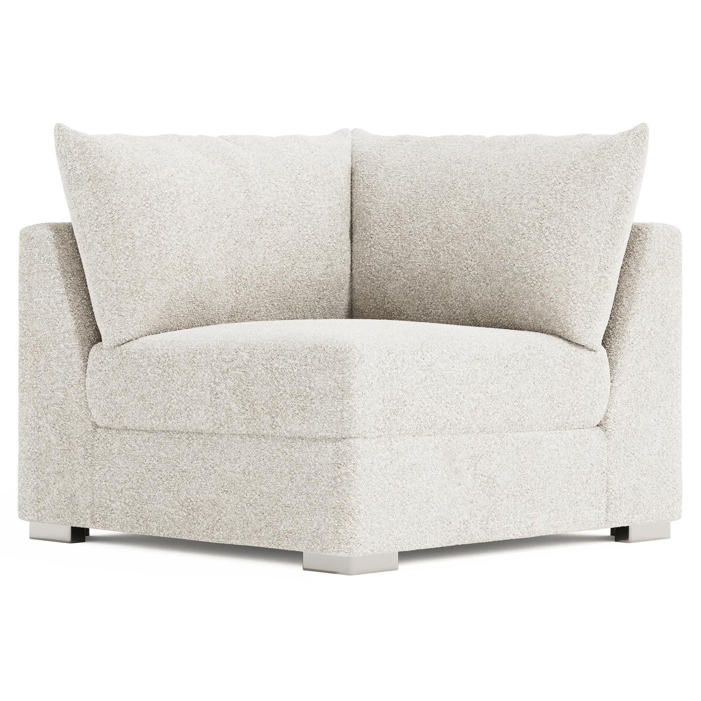 Bernhardt Helena Fabric Corner Chair Without Pillows Metal Foot — N5132Y