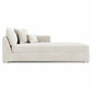 Bernhardt Helena Fabric Right Arm Chaise Metal Foot — N5137