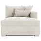 Bernhardt Helena Fabric Right Arm Chaise Metal Foot — N5137